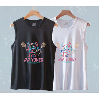 Yonex ใหม่ เสื้อกีฬาเทนนิส แขนกุด ระบายอากาศ ซับเหงื่อ แห้งเร็ว ใส่สบาย เหมาะกับฤดูร้อน สําหรับผู้ชาย และผู้หญิง 2023