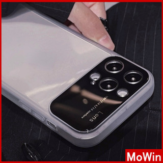 Mowin - เข้ากันได้สำหรับ เคสไอโฟน เคสไอโฟน11 เคส iphone 11 สำหรับเคส iPhone ขนาดใหญ่ดูเคสนิ่ม TPU อะคริลิกป้องกันกล้องเคสใสหรูหราธุรกิจสีดำสีชมพูสีขาวเข้ากันได้กับ iPhone 14 Pro Max 13 Pro max 12 Pro Max 11 Pro Max