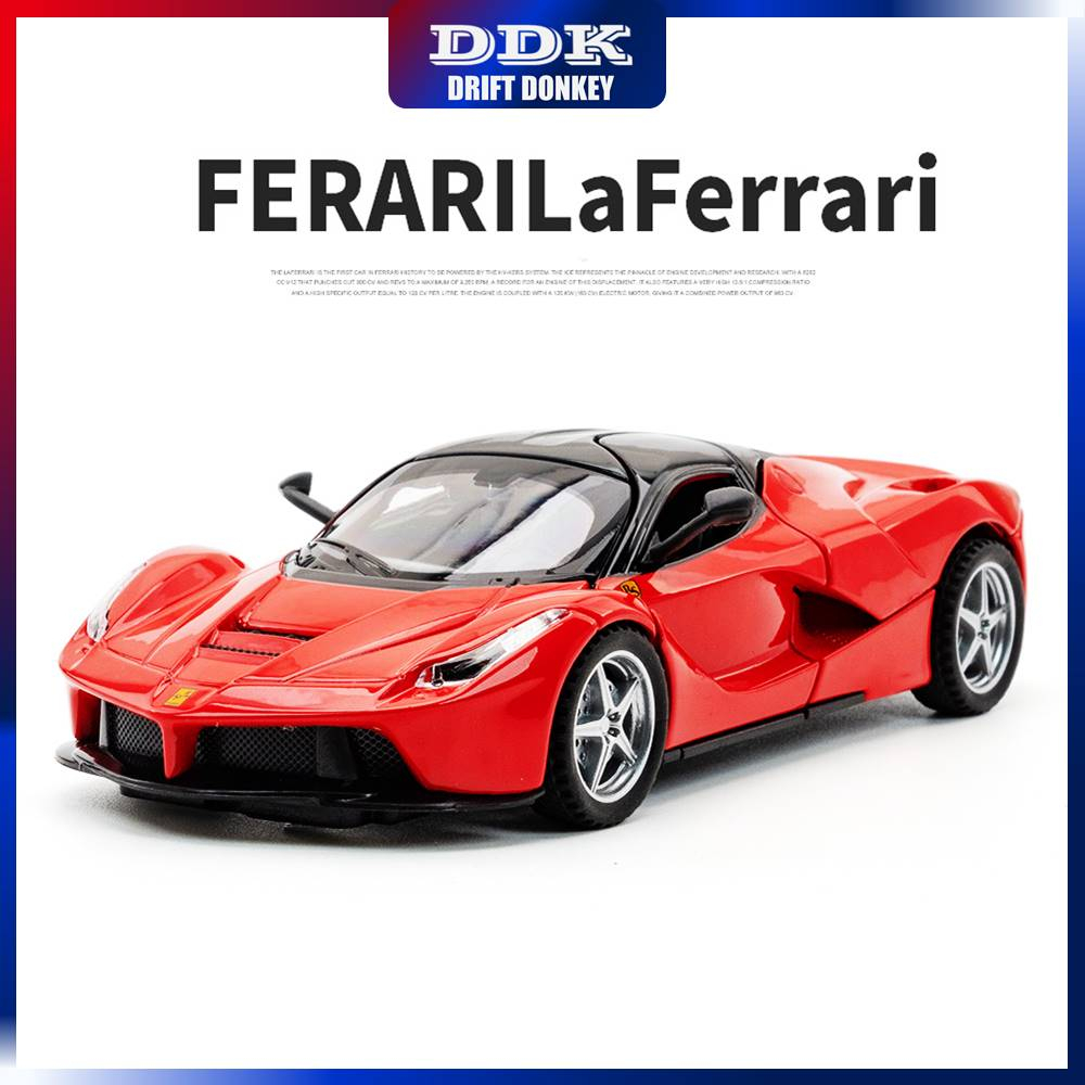 Ddk Ferrari Laferrari โมเดลรถยนต์ สเกล 1:32 โลหะอัลลอย ของเล่น ของขวัญวันเกิด สําหรับเด็ก