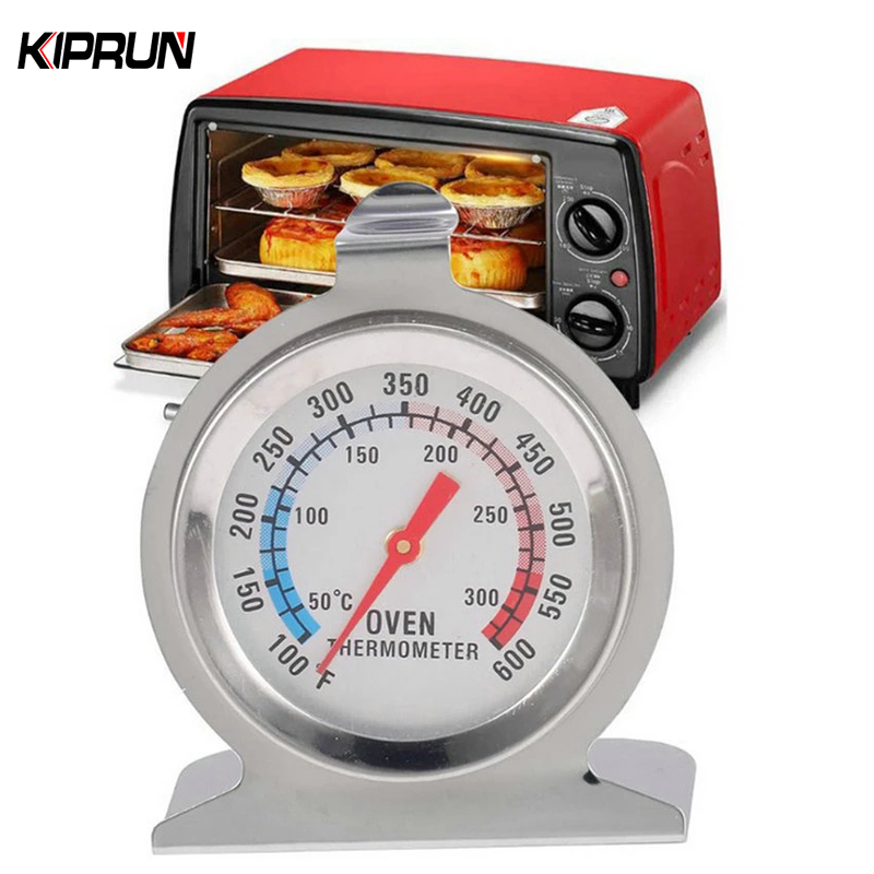 คิปรัน เครื่องวัดอุณหภูมิเตาอบ 300°C สแตนเลสเตาอบเครื่องวัดอุณหภูมิ Mini Dial Stand Up เครื่องวัดอุณ