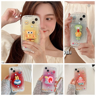 เคสโทรศัพท์มือถือ TPU นิ่ม ปิดด้านหลัง ลายการ์ตูน Spongebob Patrick Star Krabs Gary Octopus น่ารัก สําหรับ Realme C1 C2 C3 C15 C11 C12 C25 C25S C17 C20 C21 C21Y C25Y