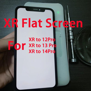 Xr หน้าจอ LCD แบน รองรับทรูโทน แบบเปลี่ยน สําหรับ DIY XR ถึง 13 Pro 14 Pro XR like 13 14 Pro