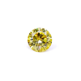 Yellow moissanite diamond with certificate เพชรโมอิส สีเหลือง พร้อมใบรับรอง