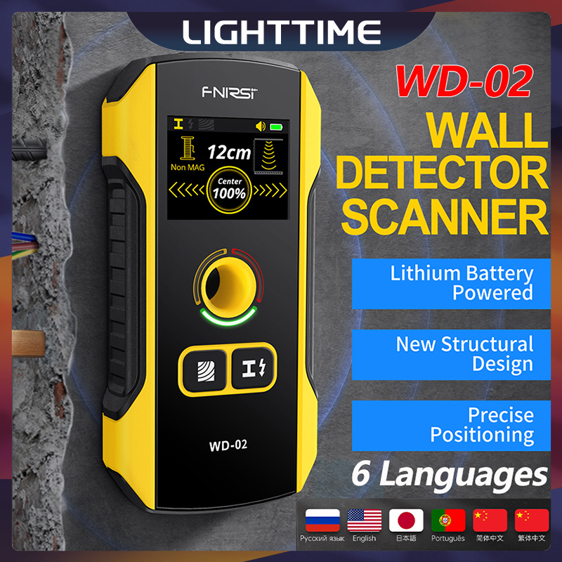 Wd-01 WD-02 เครื่องสแกนเนอร์ตรวจจับโลหะ เจาะรู ปลอดภัย สําหรับ AC Live สายเคเบิล โลหะ ไม้