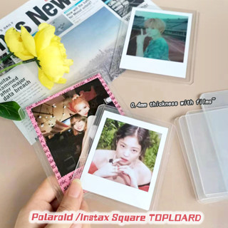 【KEKAL Toploader For Instax Wide/Square】กระเป๋าใส่การ์ด โปสการ์ด แบบแข็ง ทรงสี่เหลี่ยม ขนาดใหญ่ 0.4 มม.