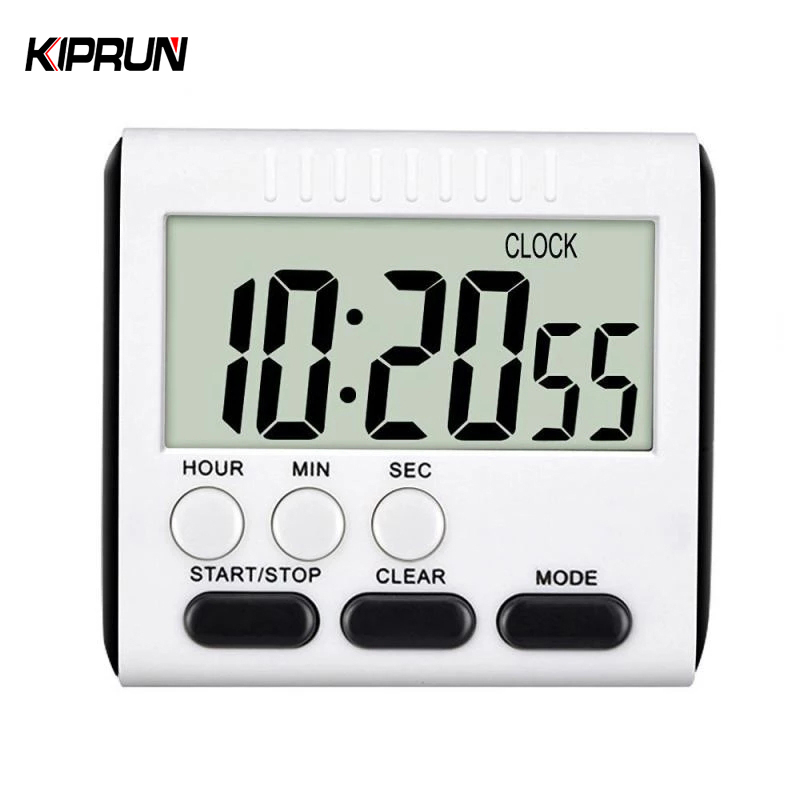 Kiprun นาฬิกาจับเวลา นับถอยหลัง ดิจิทัล LCD แม่เหล็ก ขนาดเล็ก อเนกประสงค์ สําหรับทําอาหาร