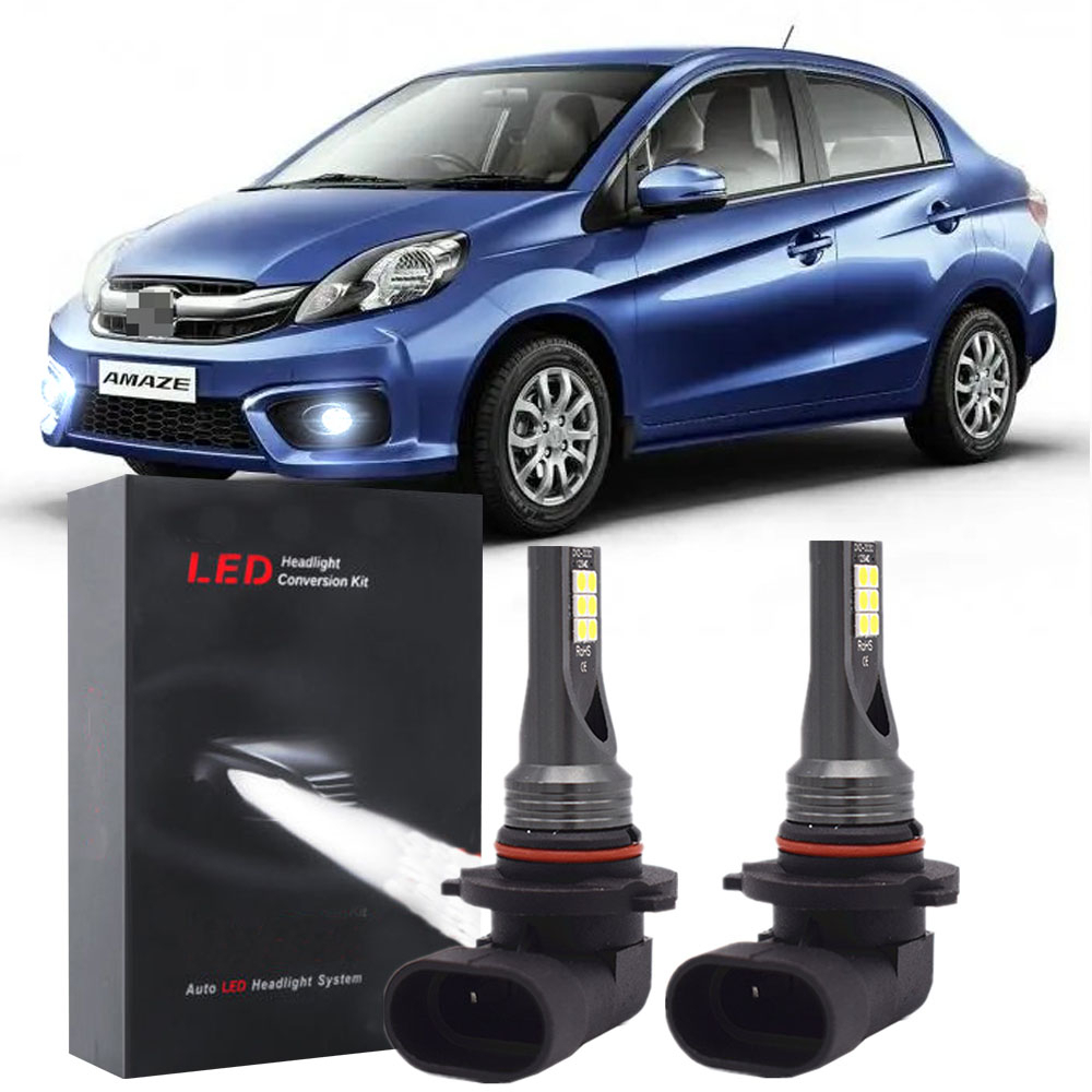 สําหรับ HONDA BRIO / AMAZE /MOBILIO 2014 2015 2016 2018 ไฟตัดหมอก - ชุดหลอดไฟ LED 6000K เปลี่ยนหลอดฮาโลเจน (1 คู่)