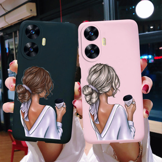 เคสโทรศัพท์มือถือ ซิลิโคนนิ่ม ลายเด็กผู้หญิงสวย สําหรับ Realme C55 2023 RMX3710 Realme C55 C 55 RealmeC55 6.72 นิ้ว