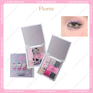 Flortte/floria MIKKO พาเลตต์อายแชโดว์ เนื้อแมตต์ เนื้อมุก ติดทนยาวนาน