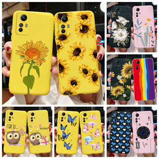 เคสโทรศัพท์ซิลิโคน TPU แบบนิ่ม ลายดอกทานตะวัน สีแคนดี้ สําหรับ Xiaomi Redmi Note 12S 2023 Note12s 4G