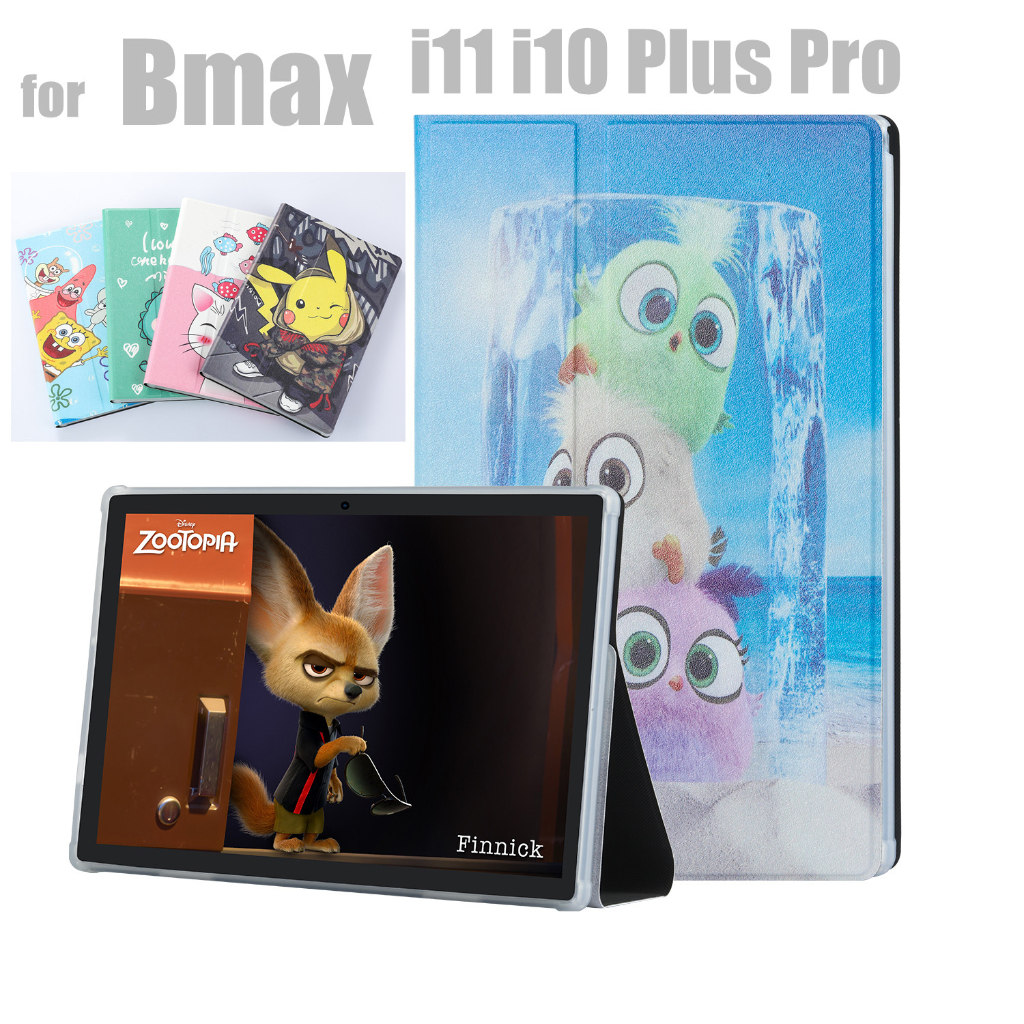 BMAX MaxPad I10 i11 Plus Pro 10.1 Inch Case Filp Leather Shockproof Silicone Protective Case Stand C