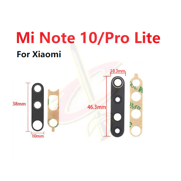 กระจก เลนส์กล้อง แบบเปลี่ยน พร้อมกาว สําหรับ XIaomi Mi Note 10 Pro Lite