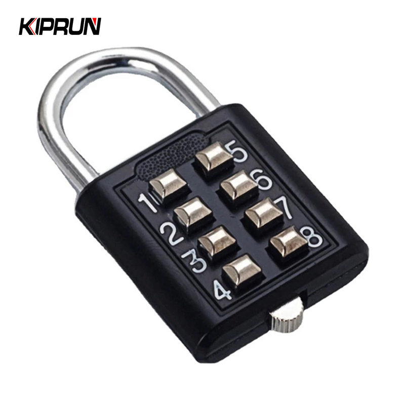 Kiprun 8 หลักรหัสรหัสผ่านรหัสล็อคโลหะผสมสังกะสีกระเป๋าเดินทางสําหรับกระเป๋าเดินทางรหัสสมาร์ทล็อครหัส Keyed Anti-thieft ล็อค
