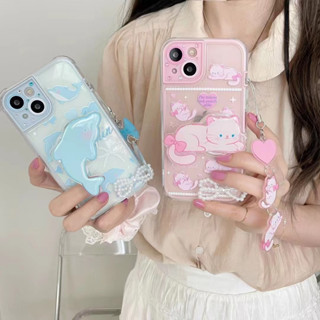 เคสโทรศัพท์มือถือ tpu แบบนิ่ม ลายโลมาสีฟ้า สําหรับ iPhone 13promax 14 14promax 14pro 12pro 13pro 12promax