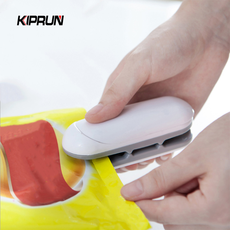 Kiprun เครื่องซีลถุงพลาสติก ขนาดเล็ก แบบพกพา สําหรับปิดถุงอาหาร ขนมขบเคี้ยว