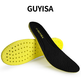 Guyisa แผ่นรองพื้นรองเท้าเมมโมรี่โฟม แบบหนา ดูดซับแรงกระแทก สําหรับเล่นกีฬา พร้อมส่ง