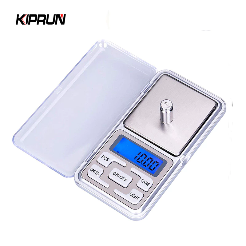 Kiprun mini Digital Scale, 0.01x500g Increment ดิจิตอลอิเล็กทรอนิกส์ mini แบบพกพาเครื่องชั่งน้ําหนักสําหรับเครื่องประดับในครัว