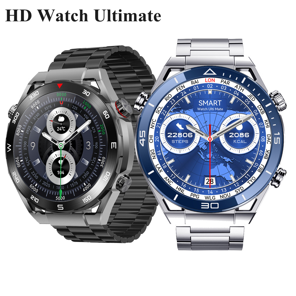 นาฬิกาข้อมือสมาร์ทวอทช์ หน้าจอ HD 466*466 BT เข็มทิศ NFC กันน้ํา สําหรับผู้ชาย Huawei IOS 2023