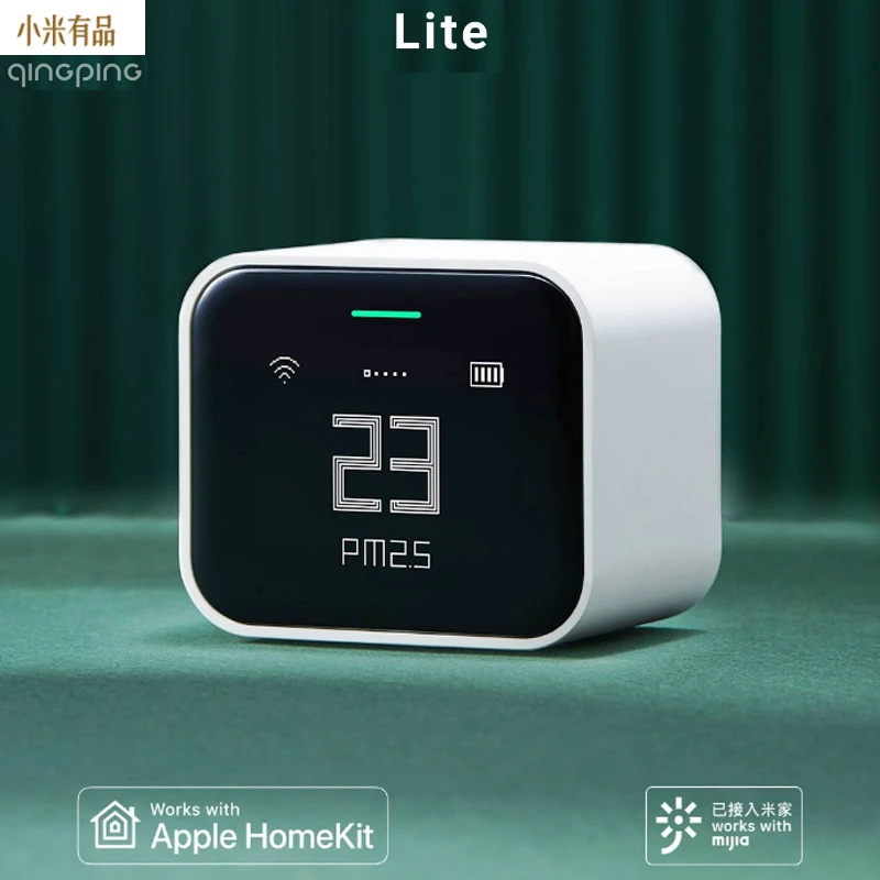 Xiaomi Qingping Air Monitor Lite CO2 PM2.5 PM10 เครื่องตรวจจับอุณหภูมิความชื้น Touch Operation Work 