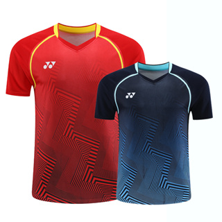 New Yonex ชุดเสื้อยืดแขนสั้น ลายแบดมินตัน สําหรับผู้ชายและผู้หญิง 2023