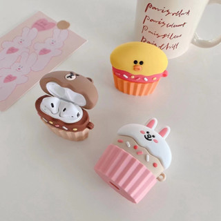 เคสหูฟัง ซิลิโคนนิ่ม กันกระแทก ลายการ์ตูนหมี กระต่าย เป็ดน่ารัก สําหรับ AirPods 1 2 3 Pro