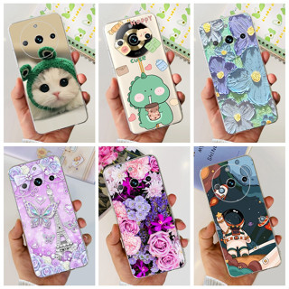 เคสโทรศัพท์มือถือ ซิลิโคนนุ่ม TPU ลายไดโนเสาร์ แมวน่ารัก สําหรับ Realme 11 Pro RMX3770 11 Pro+ RMX3740 5G 2023