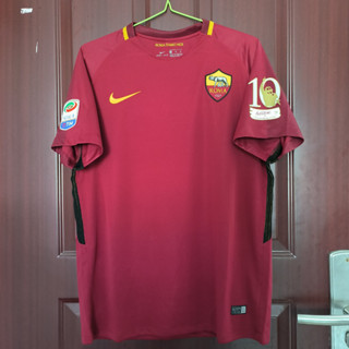 เสื้อกีฬาแขนสั้น ลายทีมชาติฟุตบอล Rome Home 17 18 AAA ชุดเหย้า สไตล์เรโทร สําหรับผู้ใหญ่