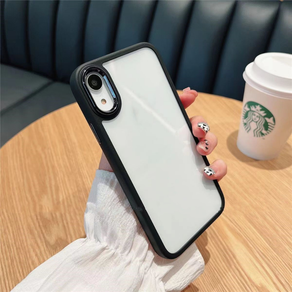 เคสโทรศัพท์โปร่งใสหรูหราเหมาะสําหรับ iPhone X XS Max XR 11 12 13 14 15 Pro Max 7Plus 8Plus 6Plus 6sPlus 7 8 6S SE2 เคสกันกระแทกกันชน