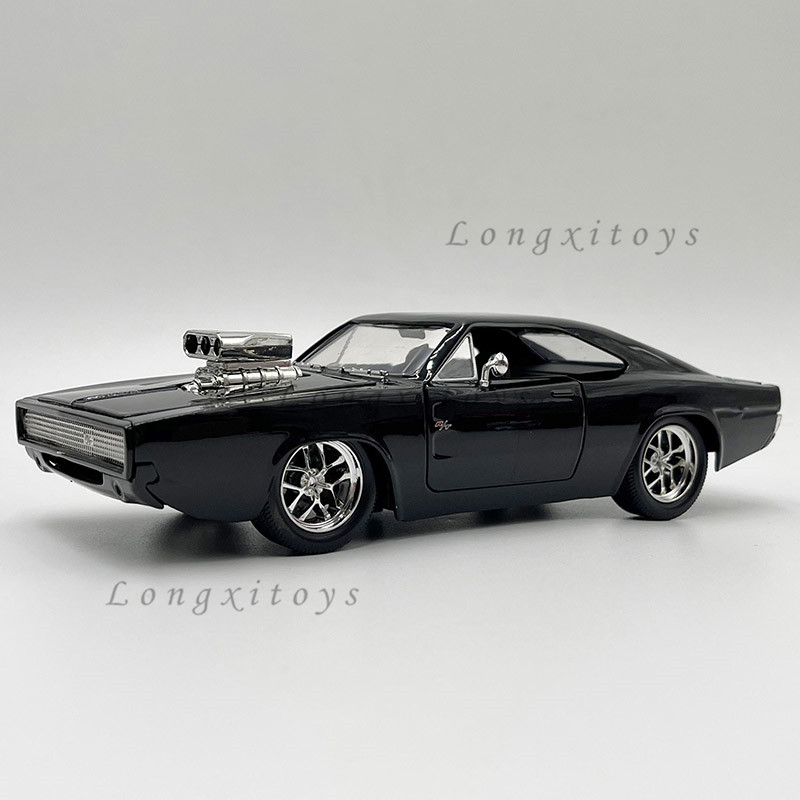 โมเดลรถยนต์ Jada Diecast 1:24 Dom's Dodge Charger R/T ของเล่นสําหรับเด็ก เก็บสะสม