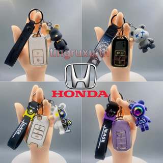 *หลายรุ่น* 2 3 4 ปุ่ม TPU เคสกุญแจรถ สําหรับ Honda City Jazz XRV HRV 2022 CRV Accord Civic FE 2022 HR-V CR-V honda key case key cover