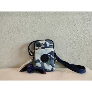 Kipling k11079 กระเป๋าสะพายข้าง กระเป๋าใส่เหรียญ กระเป๋าใส่กุญแจ ลายพราง สีเทาสุดเท่