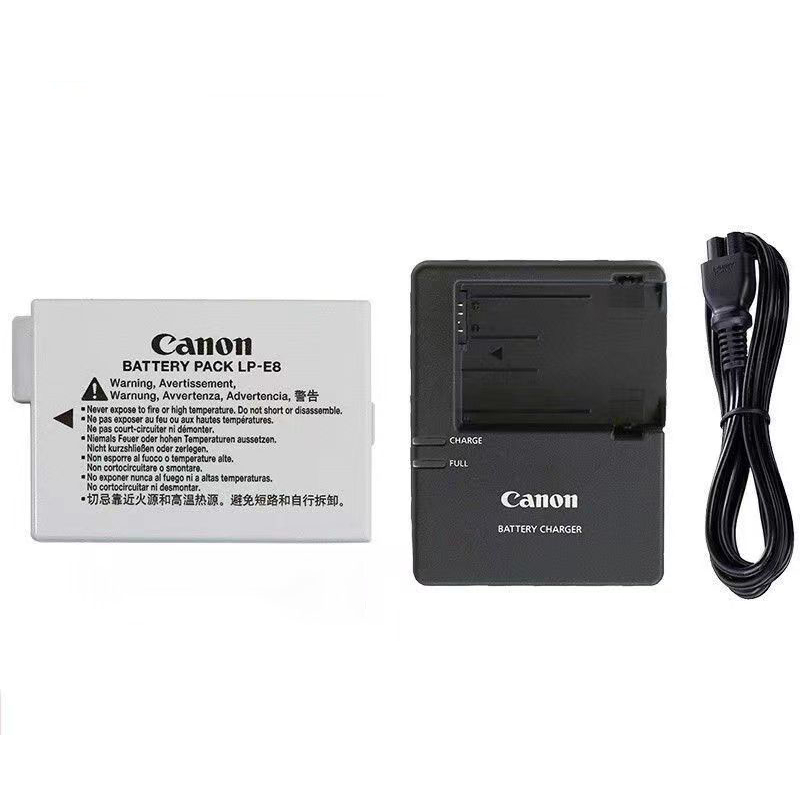 อุปกรณ์ชาร์จแบตเตอรี่กล้อง Canon LP-E8 สําหรับ Canon LP-E8 EOS 550D 600D 650D 700D