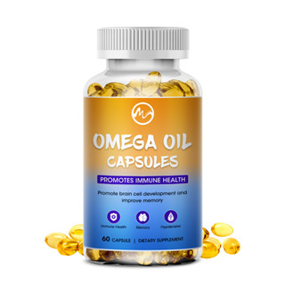 Minch Omega 3 แคปซูลน้ํามันปลา ระบบประสาทสมอง ระบบคาร์ดิโอวาสดี และต้านอนุมูลอิสระ และผิวหนัง