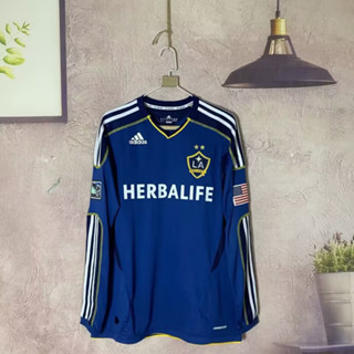 เสื้อกีฬาแขนยาว ลายทีมชาติฟุตบอล Gaopin retro 2011/2012 season Los Angeles Galaxy ชุดเยือน