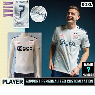 Ajax Away [Player Version] เสื้อยืด ลายฟุตบอล คุณภาพสูง S-2XL *