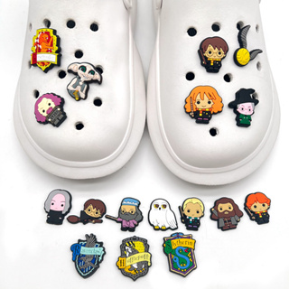 Jibbitz จี้การ์ตูนแฮร์รี่พอตเตอร์ สําหรับตกแต่งรองเท้า Crocs