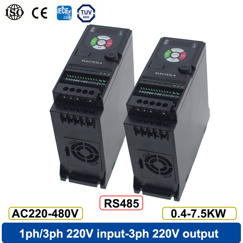 380V VFD 0.75KW-7.5KW อินพุต 3 เฟส 380V เอาต์พุต 3 เฟส 380V มอเตอร์ควบคุมความเร็ว AC ไดรฟ์อินเวอร์เตอร์