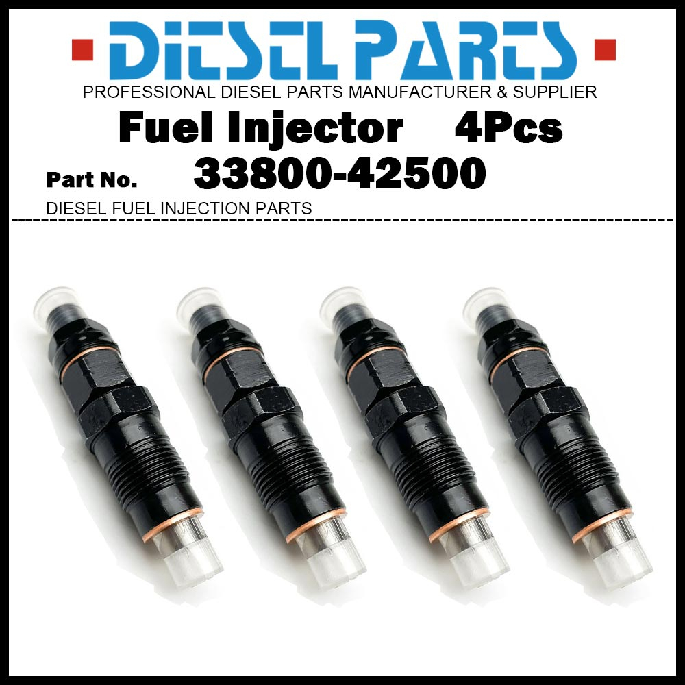 4 ชิ้นหัวฉีดน้ํามันเชื้อเพลิง 33800-42500 สําหรับ Hyundai Galoleper H1 H100 Grand Starex Porter Terr