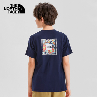 NOVO เสื้อยืดคอกลม แขนสั้น พิมพ์ลาย The North Face A Camiseta เหมาะกับเล่นกีฬากลางแจ้ง สําหรับเด็กผู้ชาย และเด็กผู้หญิง | 5k2j