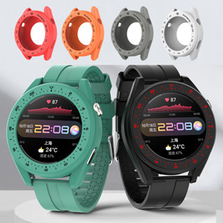 เคสนาฬิกาข้อมือ ซิลิโคน พร้อมสายคล้องข้อมือ สําหรับ Huawei Watch GT 3 GT2 Pro Magic 2 GT3 46 มม.