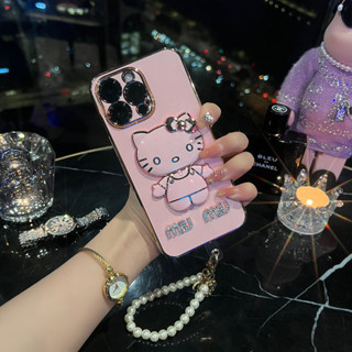 เคสโทรศัพท์มือถือแบบนิ่ม ลายการ์ตูน KT พร้อมสายคล้องมือ สําหรับ Xioami Mi 11 Lite 11T Poco X3 X5 Redmi 9T 10C 12C Note 12 11 10 9 Pro Plus 9S 9A