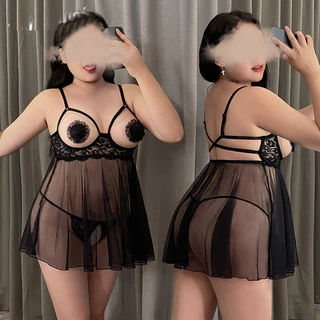 【 100 กก. - 40 กก., 3XL-M 】ชุดชั้นในจีสตริง ลูกไม้ เซ็กซี่ พลัสไซซ์ สําหรับผู้หญิง