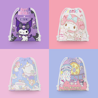 Sanrio กระเป๋าเก็บกระเป๋า เก็บเสื้อผ้า กระเป๋าอเนกประสงค์ กระเป๋าผ้า กระเป๋าเครื่องสําอาง กระเป๋าอุปกรณ์อาบน้ํา แบบพกพา