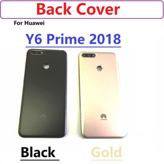 เคสแบตเตอรี่ พร้อมโลโก้ และปุ่มปรับระดับเสียง แบบเปลี่ยน สําหรับ Huawei Y6 Prime 2018