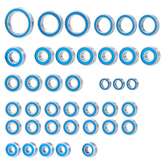 ชุดตลับลูกปืน TRX4 อะไหล่อัพเกรด สําหรับรถไต่หินบังคับ 1/10 TRX-4 Bronco Blue Ball Bearing 39 ชิ้น