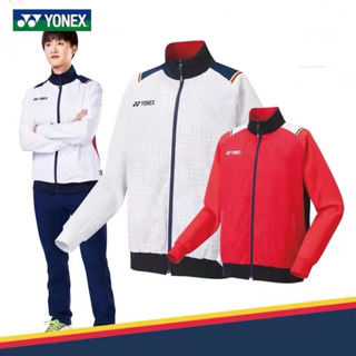 New Yonex ชุดเสื้อกีฬาแบดมินตัน แบบแห้งเร็ว แฟชั่นฤดูใบไม้ร่วง และฤดูหนาว สําหรับผู้ชาย และผู้หญิง