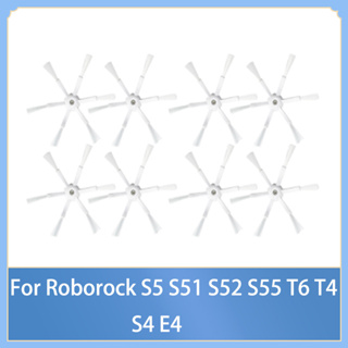 แปรงด้านข้าง 6 มุม อุปกรณ์เสริม สําหรับหุ่นยนต์ดูดฝุ่น Roborock S50 S51 S52 S55 T60 T61 T65 T4 T6 T7 P5 S5 S6 S5max S4 E4