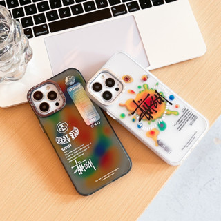 เคสโทรศัพท์มือถือแบบแข็ง ลายกราฟฟิตี้โลโก้ stussy แฟชั่นสตรีท สําหรับ iPhone14 14pro 14promax iPhone13 13pro 13promax iPhone12 12pro 12promax iPhone11 11promax x xs xr xsm