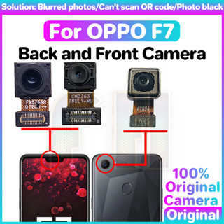 กล้องหน้า หลัง สําหรับ OPPO F7 A3 กล้องเซลฟี่หลัก ด้านหลัง กล้อง belakang flex สายเคเบิลริบบิ้นโมดูลเข้ากันได้