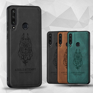 เคสโทรศัพท์หนัง PU ซิลิโคน กันกระแทก ลายหมาป่า สําหรับ Huawei Y6P Y6 Pro 2019 Y6pro 2019